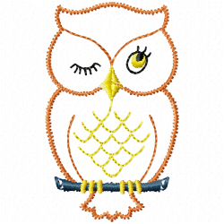 Owl Embroidery Design 1